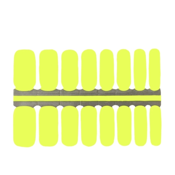 5 for $15 Nail Wrap - Neon Yellow - Picture 1 of 4